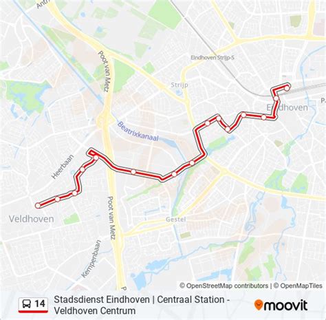 busroute en tijden lijn 14 veldhoven hermes|14 Route: dienstregelingen, haltes en kaarten .